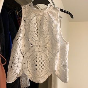 White lace top